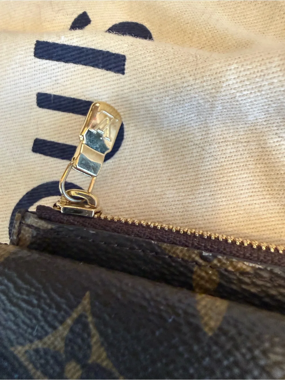 Louis Vuitton Monogram Canvas Card Holder with Gold Hardware